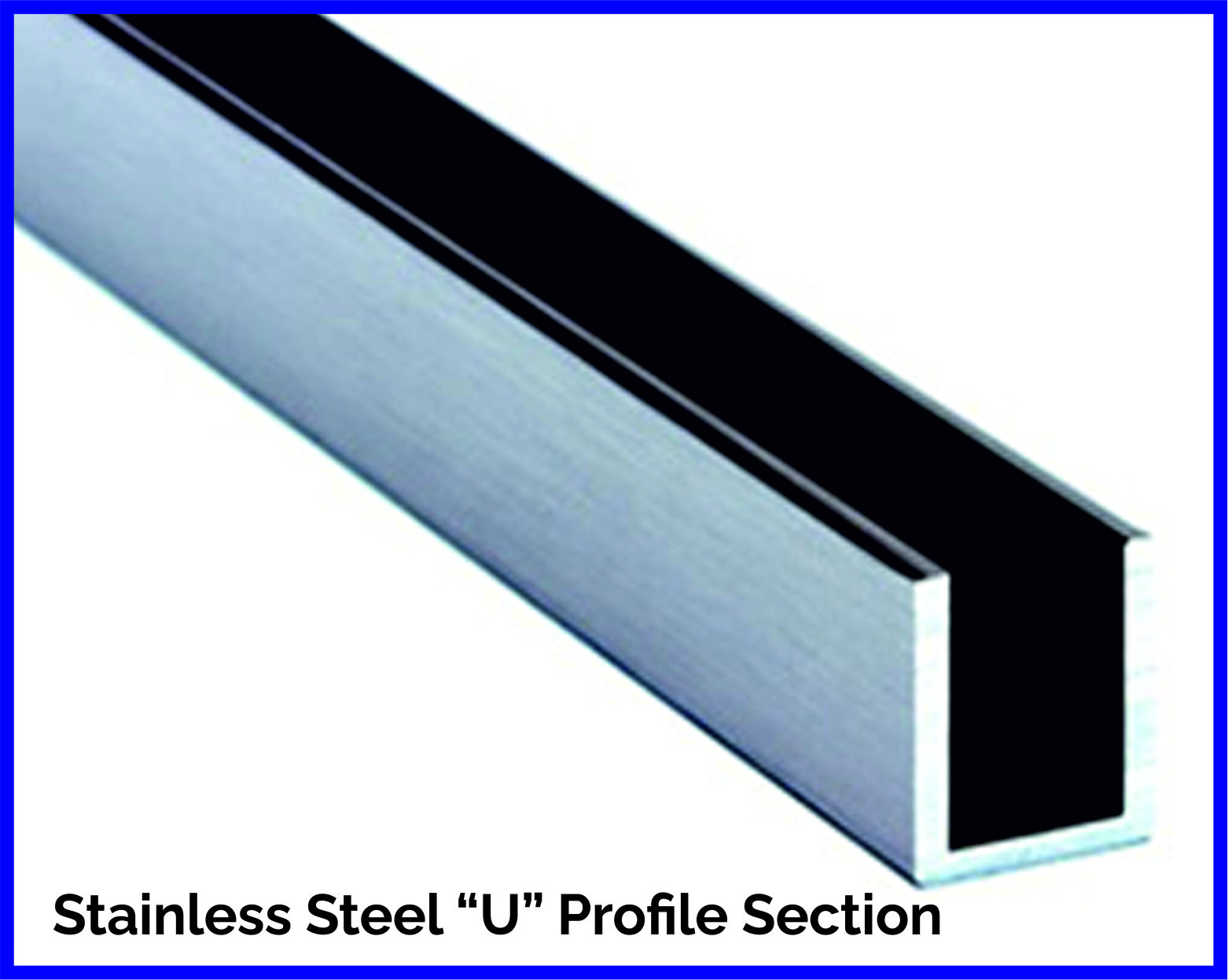 Decorative Stainless Steel U Profile Section