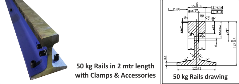 50 kg guide rail for plasma cutting